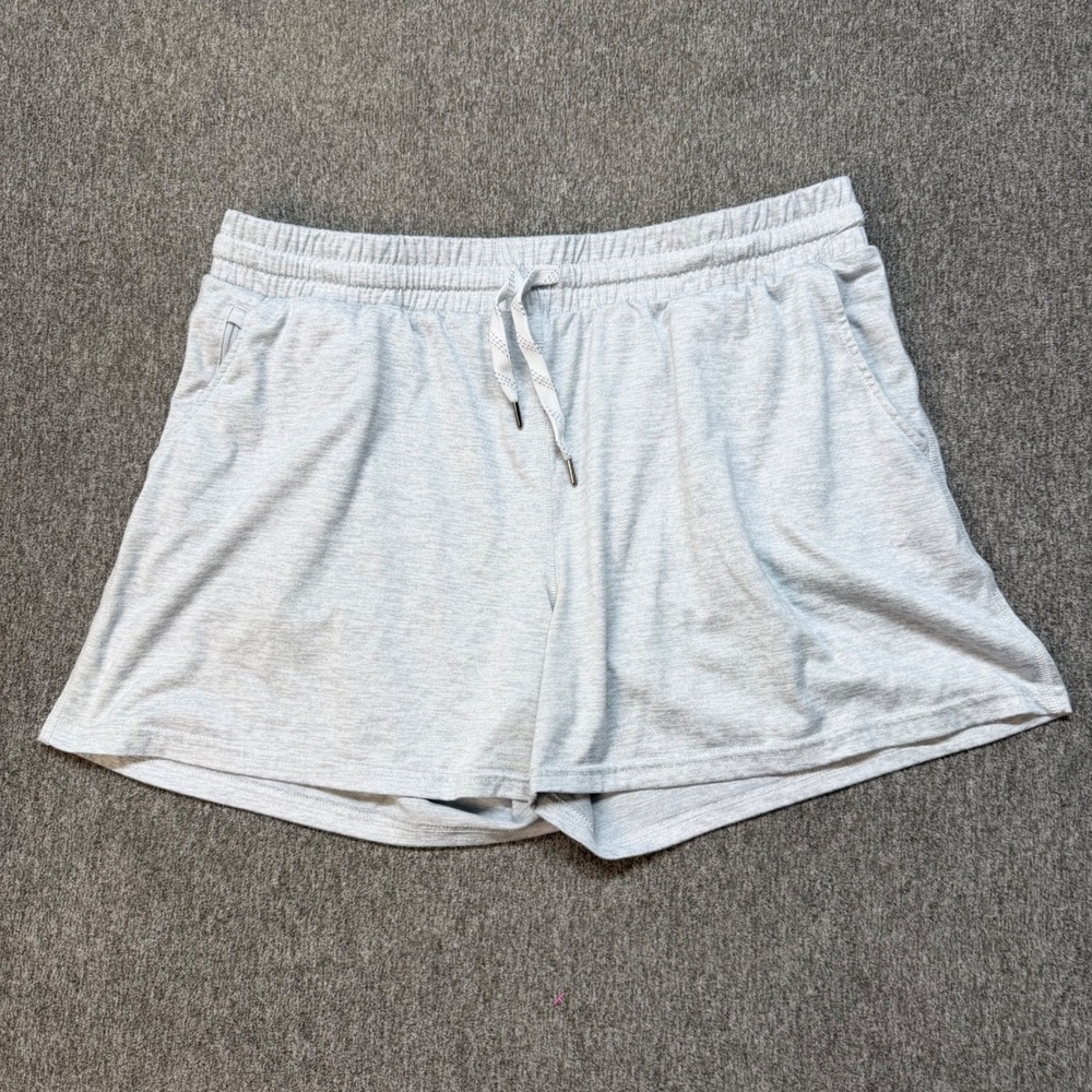 Pacific Trail Mens‎ XL Heather Gray Athletic Lounge Shorts Drawstring Pockets